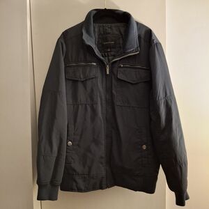 Structure Men's Navy Blue Bomber Jacket